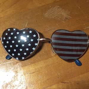Red white and blue sunglasses